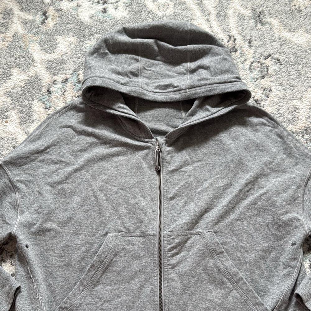 Lululemon Gray Zip Up Hooded Jacket - Picture 2 of 10